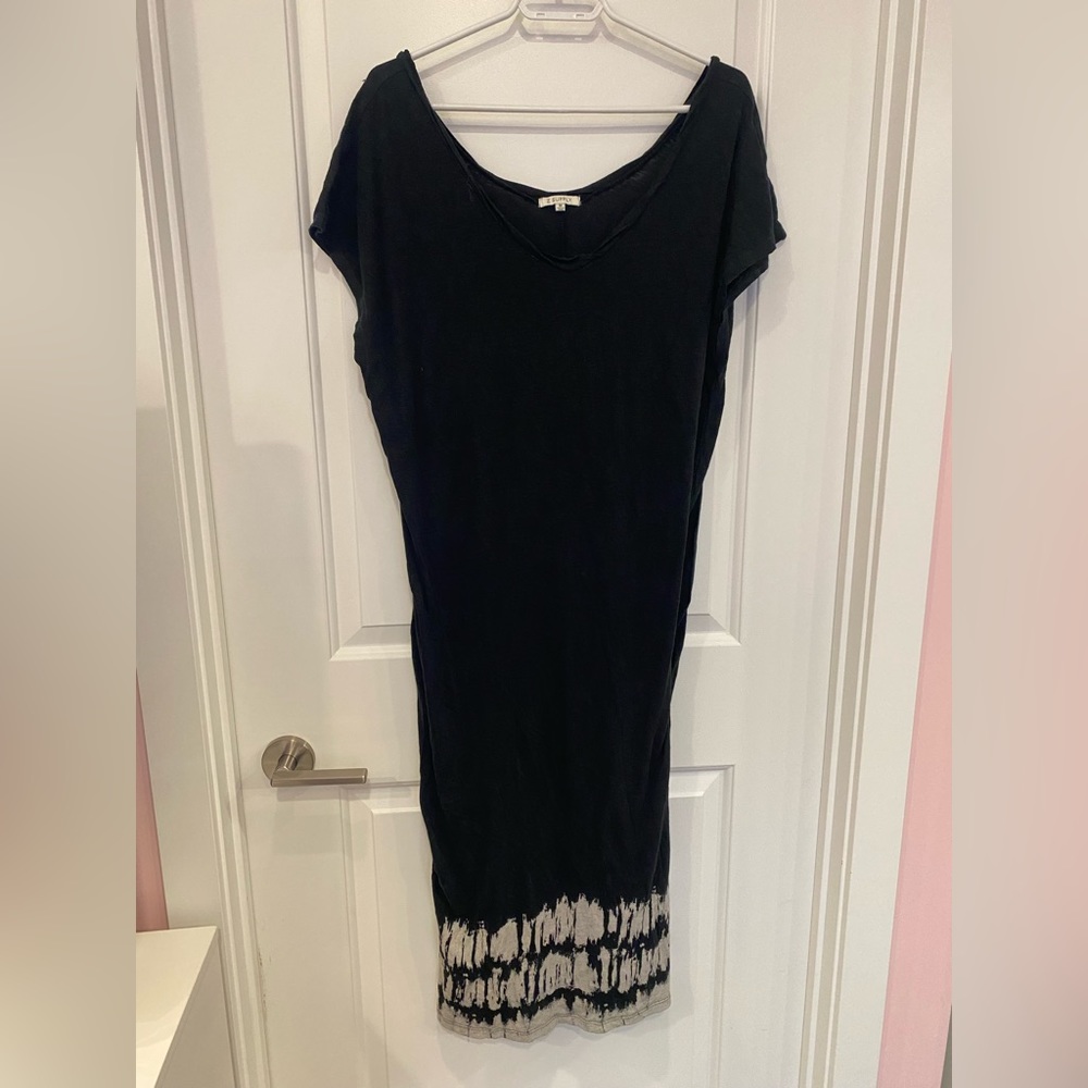 Black cotton dress/beach cover up